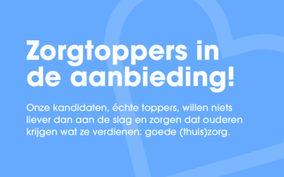 Zorgtoppers in de aanbieding!